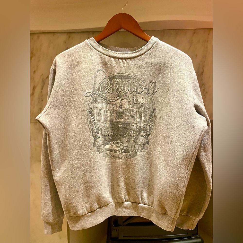 🏴󠁧󠁢󠁥󠁮󠁧󠁿 🎸☕️ Hard Rock Cafe London Sweatshirt Size Large